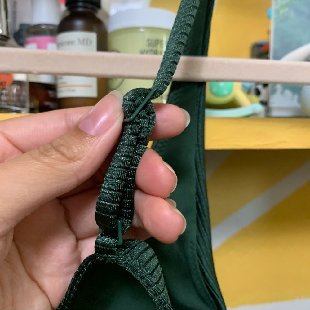 Aerie Ribbed Metallic Swimsuit Triangle Bikini Top Size XS - Picture 4 of 6